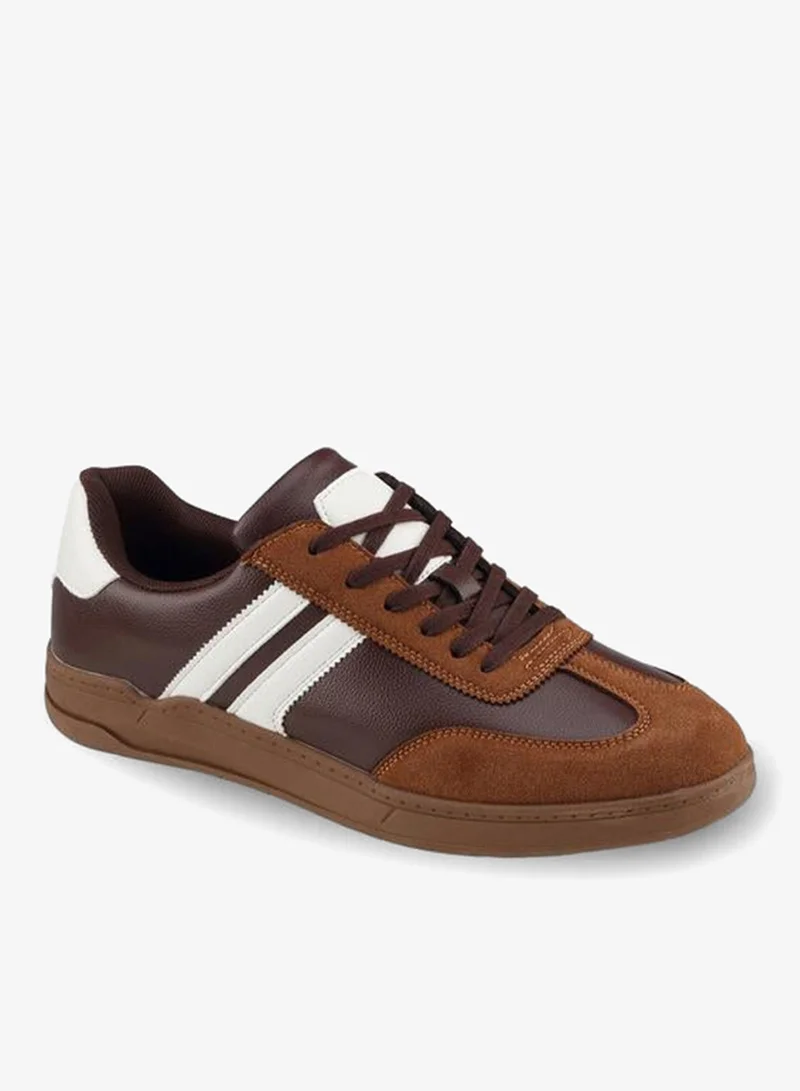 LBL By Shoexpress Men Striped Lace-Up Ankle Sneakers