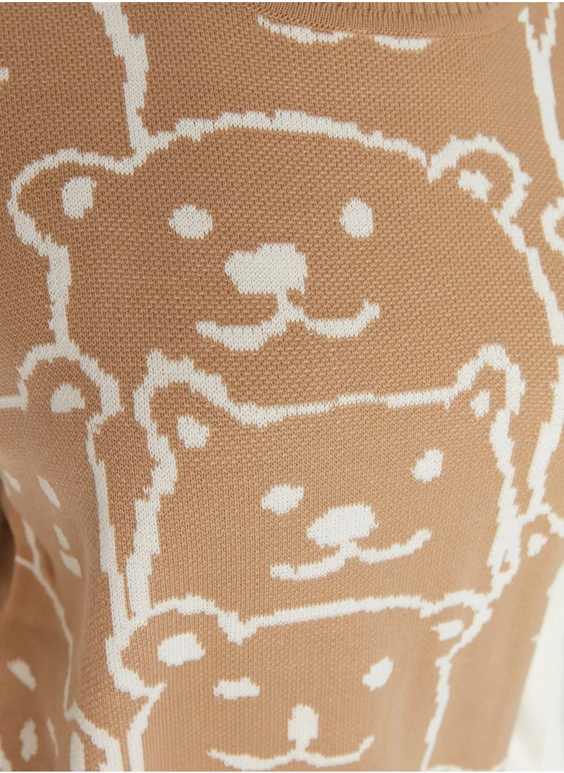 ترينديول Turtle Neck Printed Sweater