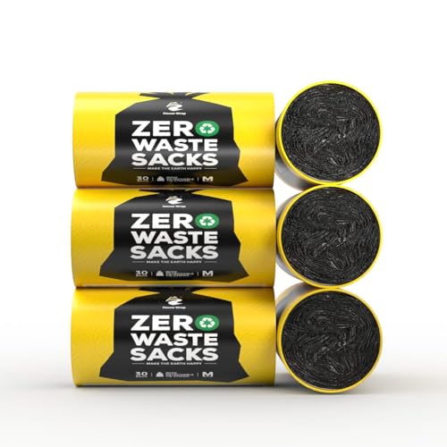 House Wrap Medium Garbage Bags 180 Pieces | 19 x 21 Inches | Black | 7-8 Kg Capacity | Eco-Friendly & Leak Proof | Ideal for Home, Office & Pet Use - Image 1