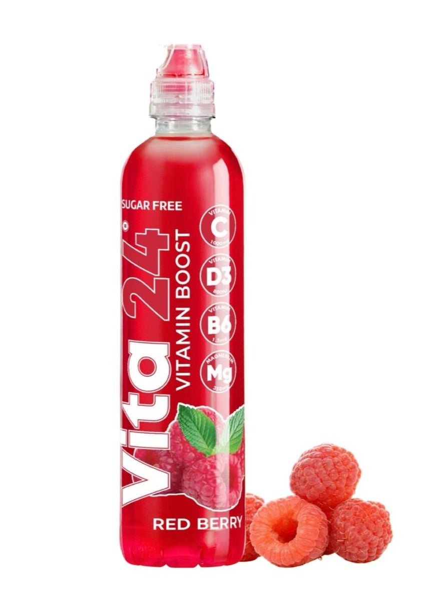 Vita 24 Vitamin Boost Hydrate, Vitamin Drink 500ml, Red Berry