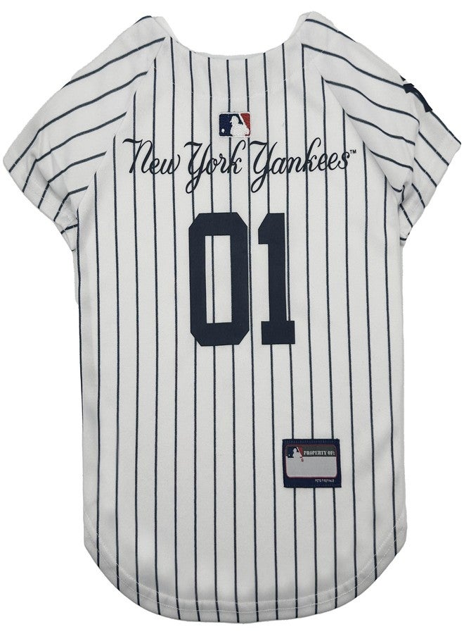 Pets First Official MLB New York Yankees Pet Jersey for Dogs & Cats, Size Small - Stylish Baseball Jersey for Your Furry Fan- Show Off Team Spirit with The Perfect Fan Apparel Gear for Pet, Dog & Cat - Image 1