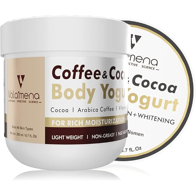 VOLAMENA WITH DEVICE Coffee & Cocoa body yogurt enriched Coffee, Cocoa & Vitamin C 200 ml - Image 1