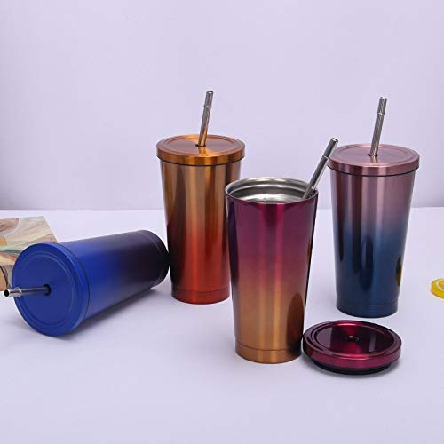 Not Available Stainless Steel Diamond Shape Double Wall Vacuum Mug - 500ml, Black/Lid and Straw Included/Gifting for Birthday/Christmas/New Year/Thanksgiving - Image 4