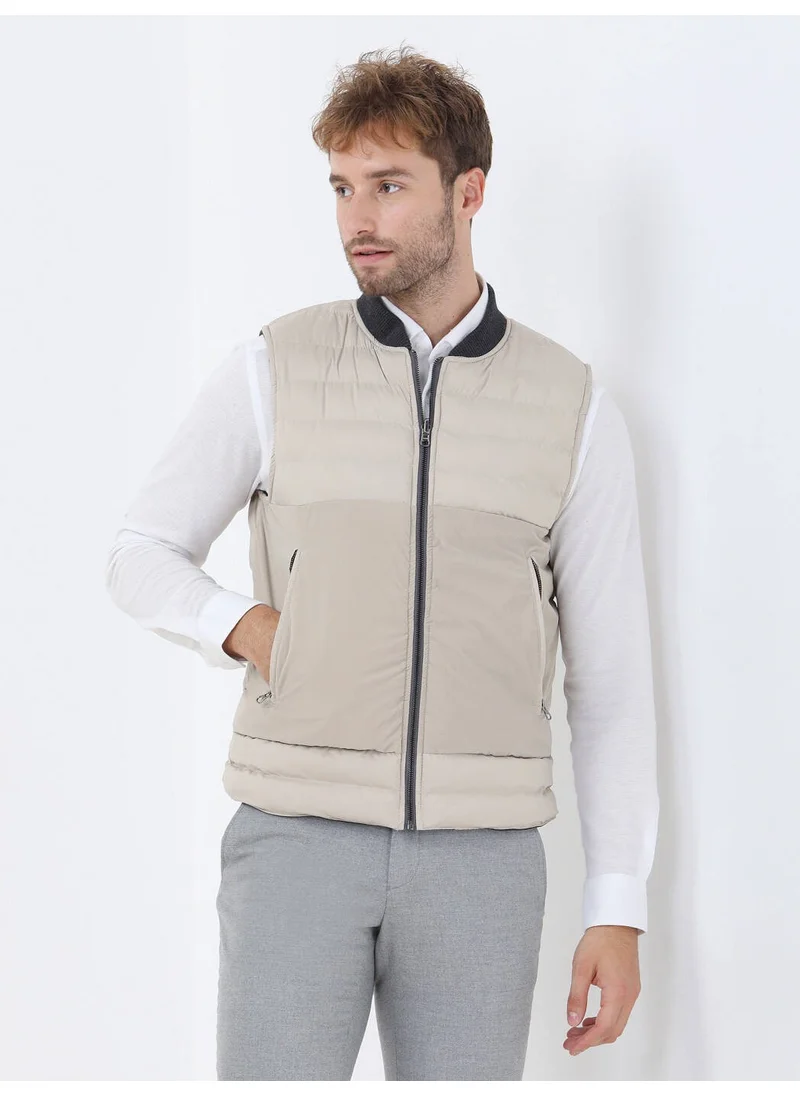 Kip Beige Woven Sports Vest