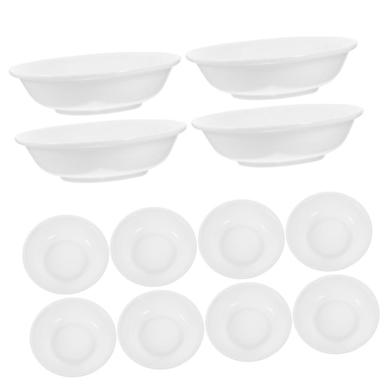 White Mini Sauce Dishes 12 Pcs Dipping Bowls For Japanese Food Seasoning Containers Size 7.20X7.20X1.90CM - Image 2