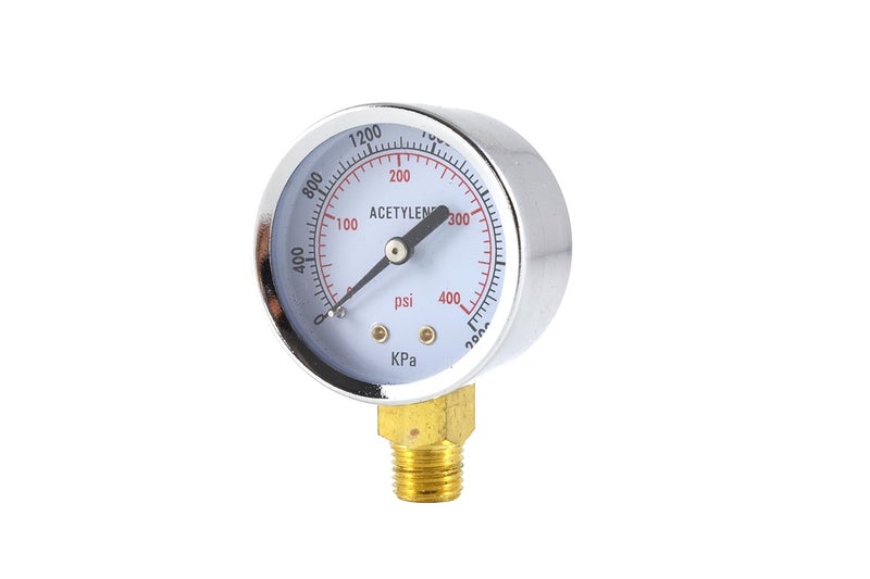 Sa - High Pressure Gauge for Acetylene Regulator 0-400 psi - 2 inches - Image 2