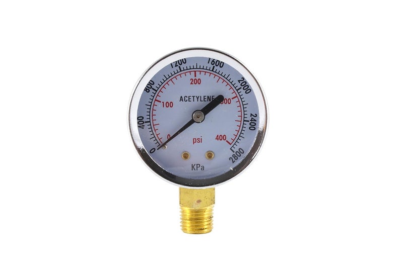 Sa - High Pressure Gauge for Acetylene Regulator 0-400 psi - 2 inches - Image 1