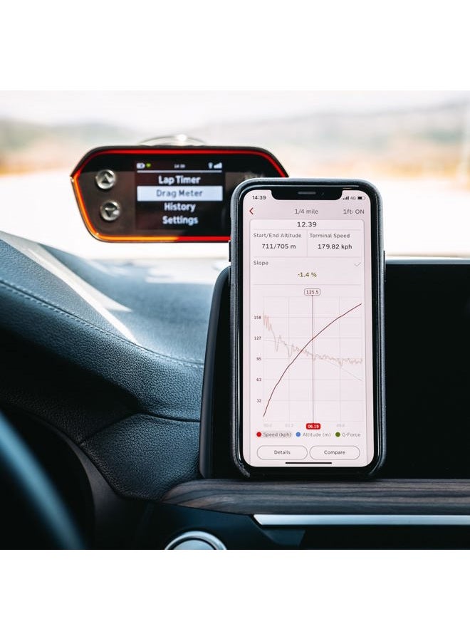 RACEBOX صندوق الأداء الرسمي RaceBox بتقنية GPS 10Hz مع تطبيق موبايل - مؤقت لفات السيارة ومقياس سحب - مسجل بيانات تسارع السباقات - Image 3