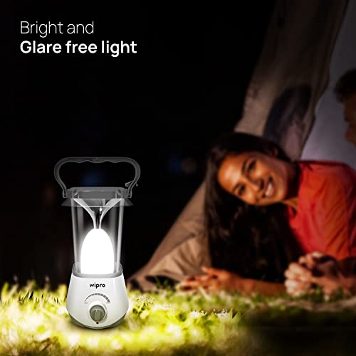 wipro Solaris 10W Rechargeable Emergency Led Lantern| 360 Degree Ambient Light| 3000 Mah Lithium Battery, Pack of 1, White - Image 5