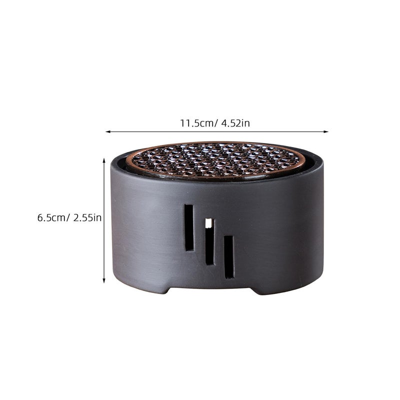 DEARMAMY Japanese Metal Teapot Heater Warmer Base Black Steel Tea Warmer with Tea Light Holder Candle Teapot Warmer for Teapot Tea Stove - Image 2