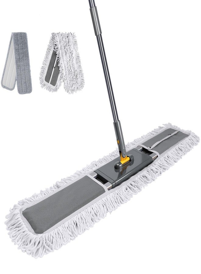 Masthome 36" Commercial Mop, Heavy Duty Industrial Floor Mop with 2 Microfiber Pads, 60" Adjustable Large Dust Mop,Wet Dry Flat Mops for Office Garage Warehouse Factory Mall - Image 1