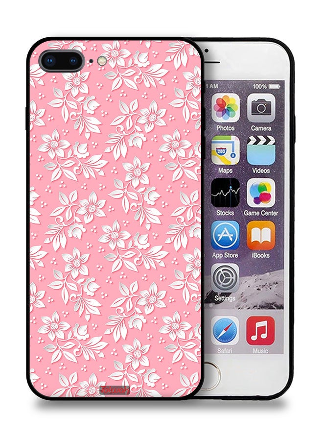 Tolwak Apple iPhone 8 Plus Protective Case Flowers Background Pattern - Image 1