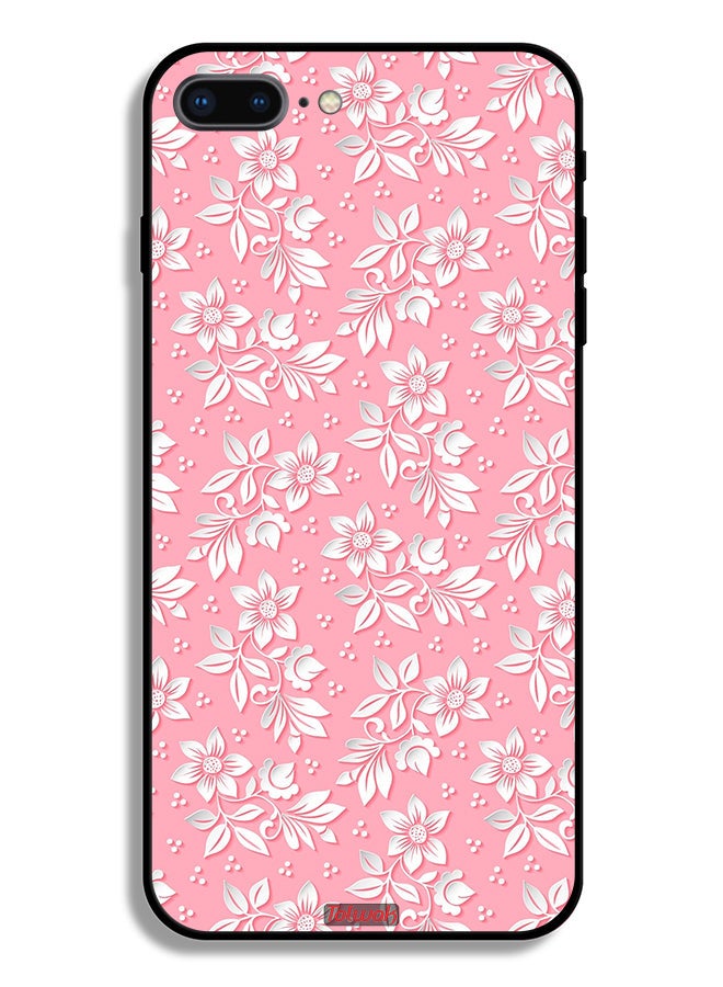 Tolwak Apple iPhone 8 Plus Protective Case Flowers Background Pattern - Image 2