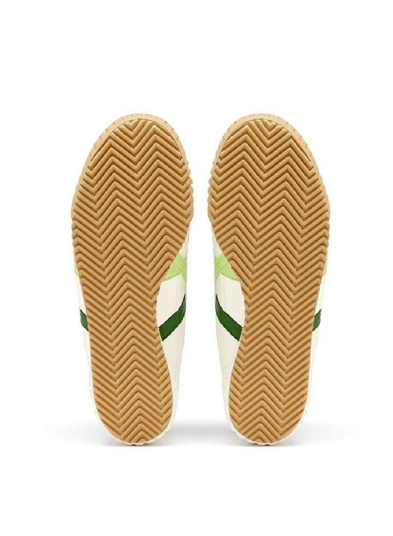 Onitsuka Tiger Sabot Slip-On Sandals for Men & Women - Beige/Navy Blue/Green - Lifestyle Flat Sandals - Image 4