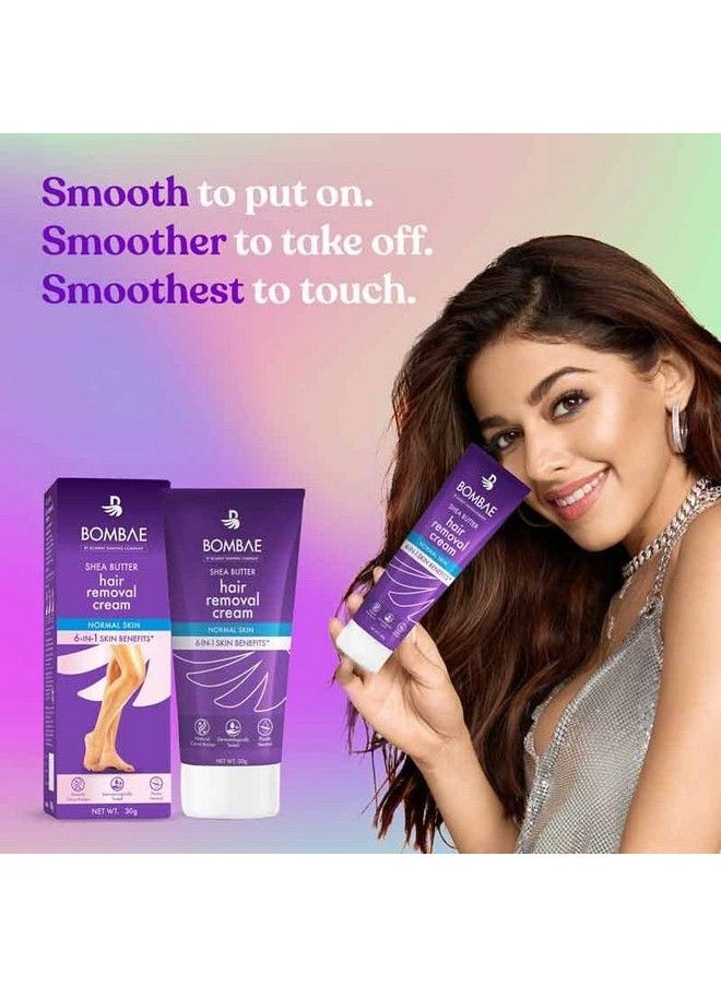 BOMBAY SHAVING COMPANY - Bombae Shea Butter Hair Removal Cream For Women ; Suitable For Sensitive Skin ;No Smell No Darkening No Drying; For Body Legs And Bikini Line 30G - Image 1