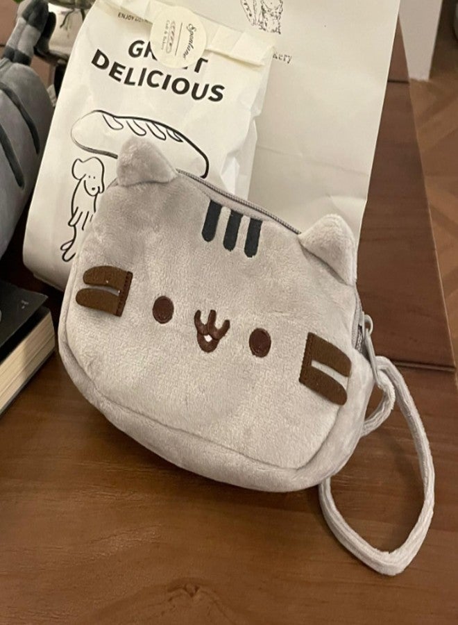 Yechiry Kitten Toiletry Bag, Soft Canvas Cute Stylish Multi Purpose Cat Makeup Bag With Convenient Handle and Smoothing Zipper, Suitable for Pencil, Shampoo, Makeup, Brushes - Image 4
