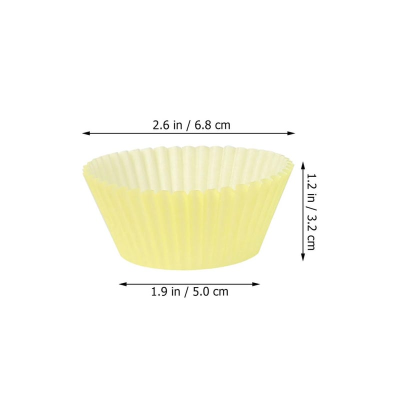 Colorful Greaseproof Baking Cups Medium Size Paper Cupcake Liners 200pcs for Muffins - Image 3