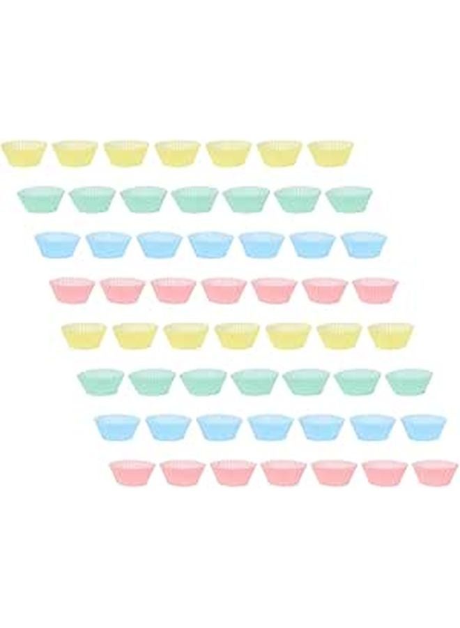 Colorful Greaseproof Baking Cups Medium Size Paper Cupcake Liners 200pcs for Muffins - Image 1