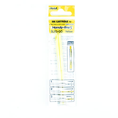 Pentel Refill For Handy-Line S Highlighter, Yellow Ink, Box of 12 (SLR3-G) - Image 4