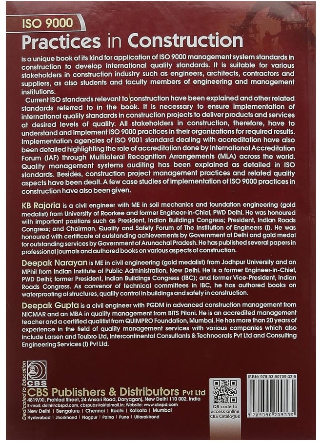 ISO 9000 Practices in Construction