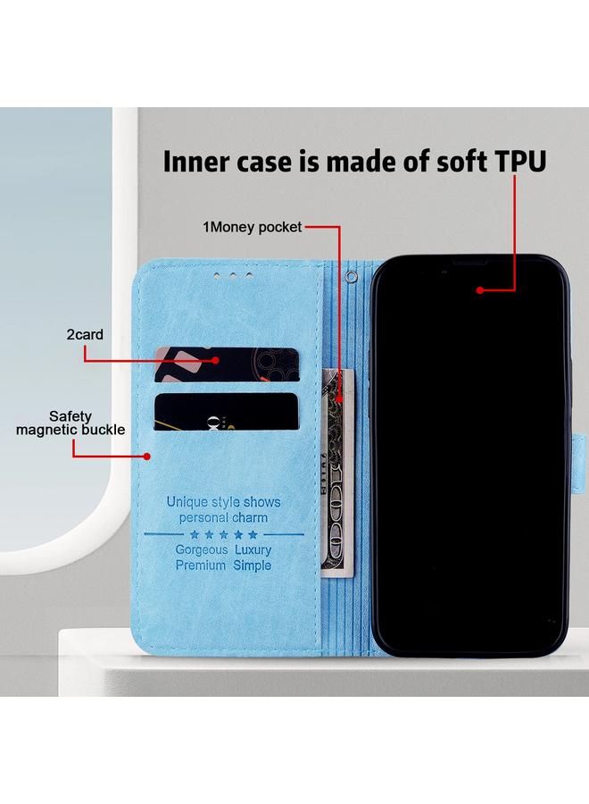 S-TOP Case For OPPO A17 Skin Feeling Oil Leather Texture PU + TPU Phone Case - Image 3