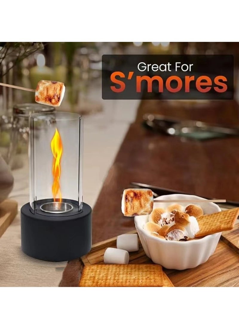 فورتي Portable Tabletop Fire Bowl Pot ,Tabletop Fireplace Clean Burning Bio Ethanol Ventless Fireplace for Indoor Outdoor Patio Parties Events - Image 2