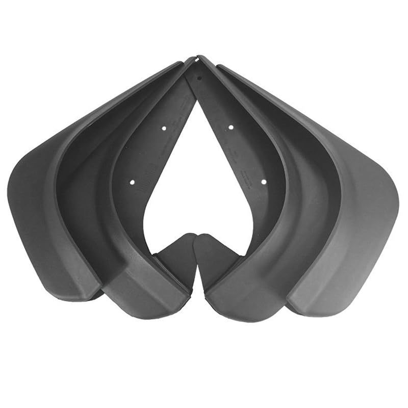 Mud Flaps 4-Piece Black Set Durable Flexible Splash Guards - Long-Lasting Material for Cars SUVs Front Rear Wheel Protection - Image 3