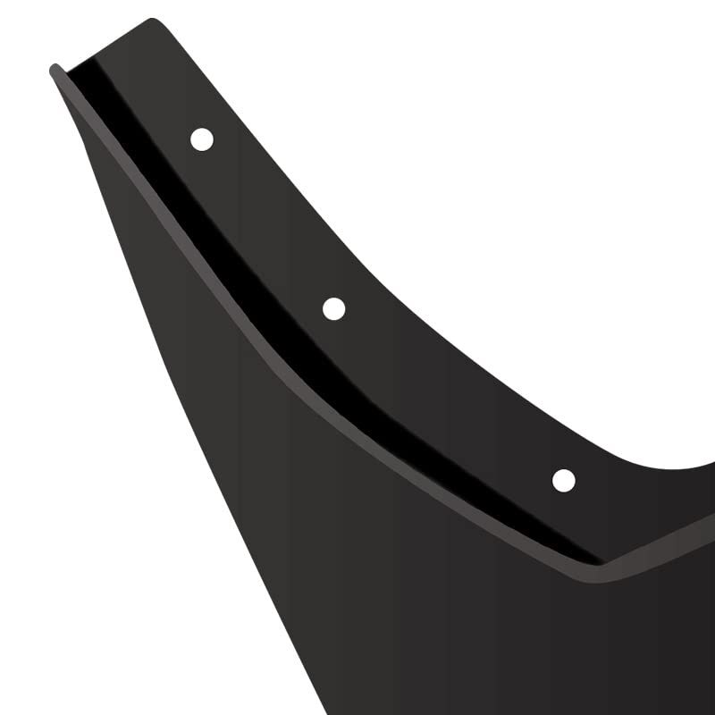 Mud Flaps 4-Piece Black Set Durable Flexible Splash Guards - Long-Lasting Material for Cars SUVs Front Rear Wheel Protection - Image 4