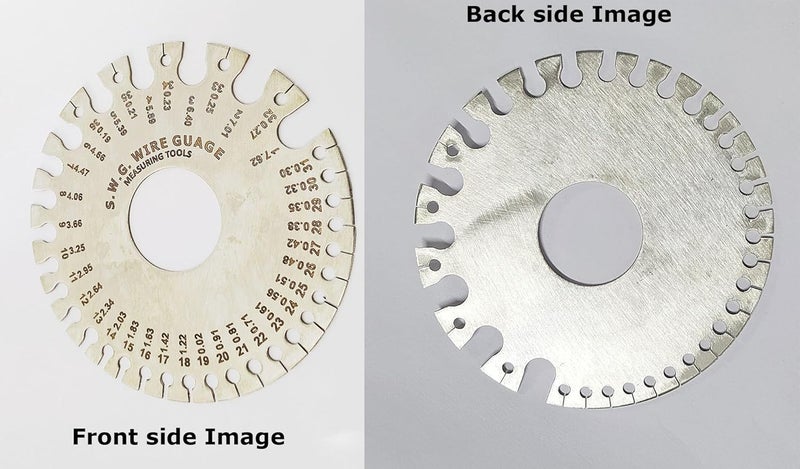 Inditrust Round Thickness Stainless Steel Wire Gauge Diameter Gage Metal Inch Measurement Instrument STD Wire Gauge 1 PIECE - Image 2