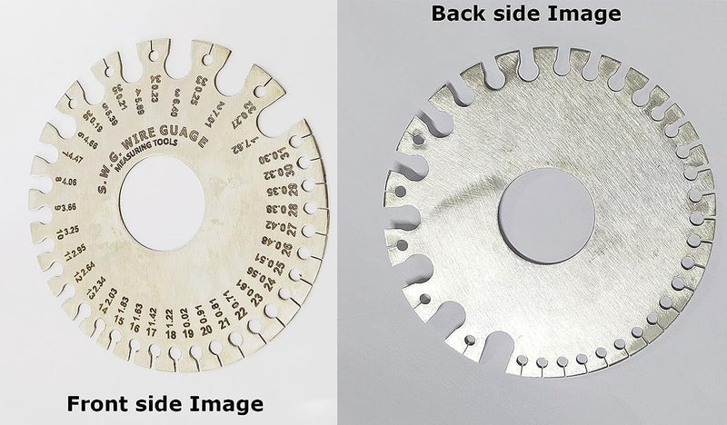 Inditrust Round Thickness Stainless Steel Wire Gauge Diameter Gage Metal Inch Measurement Instrument STD Wire Gauge 1 PIECE - Image 4