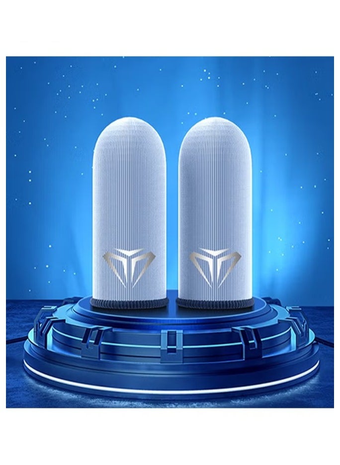 4 Piece Gaming Finger Sleeve Gloves - Gaming Finger Sleeve 0.25mm Fiber Seamless Thumbtip Sleeve for Mobile Gaming Sweat Resistant for PUBG/Cod/LOL/ROS Gaming Finger Sleeve (with Box) - Image 3