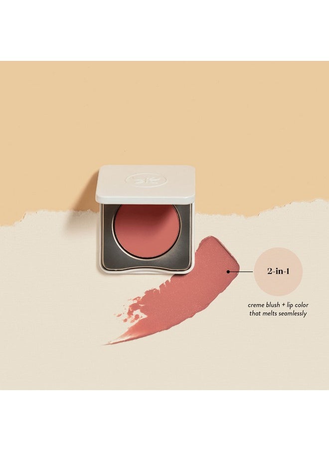 Honest Beauty 2In1 Creme Cheek Blush + Lip Color ; Ewg Verified, Vegan + Cruelty Free ; Rose Pink, .1 Oz  - Image 3