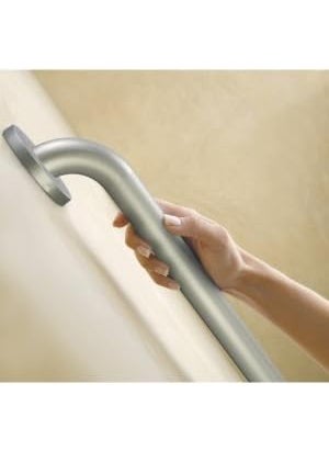 MOEN Moen Bathroom Safety 36Inch Shower Grab Bar with Concealed Screws and a SlipResistant Peened Texture R8736P  - Image 3