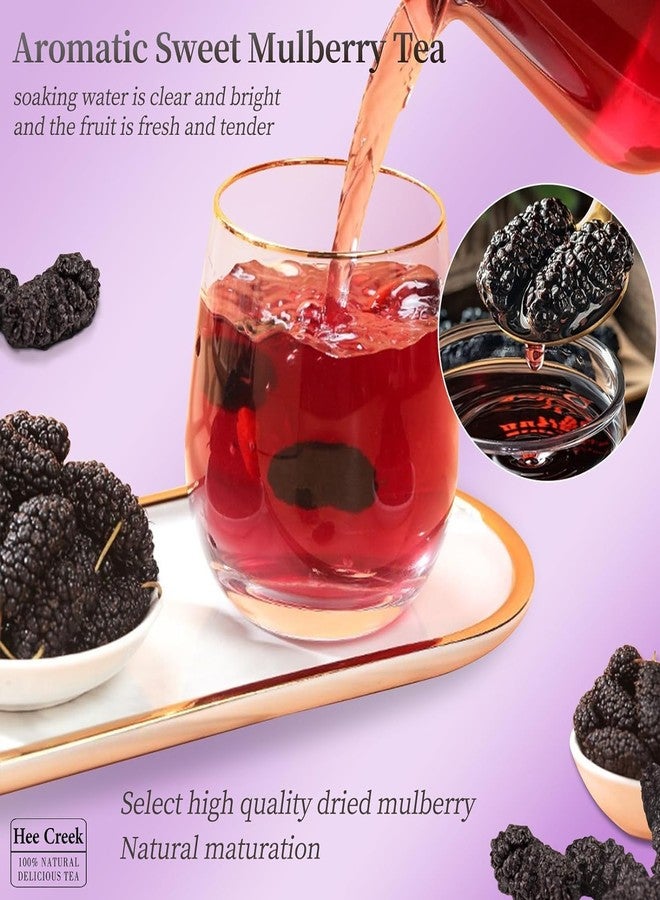Hee Creek Top Grade Dried Mulberries Black Mulberry Tea 280g/10oz Wild Black Mulberry Dried Fruit No Sugar Added & No Additives Sand Free Nourishing 桑葚 桑葚干 - Image 3