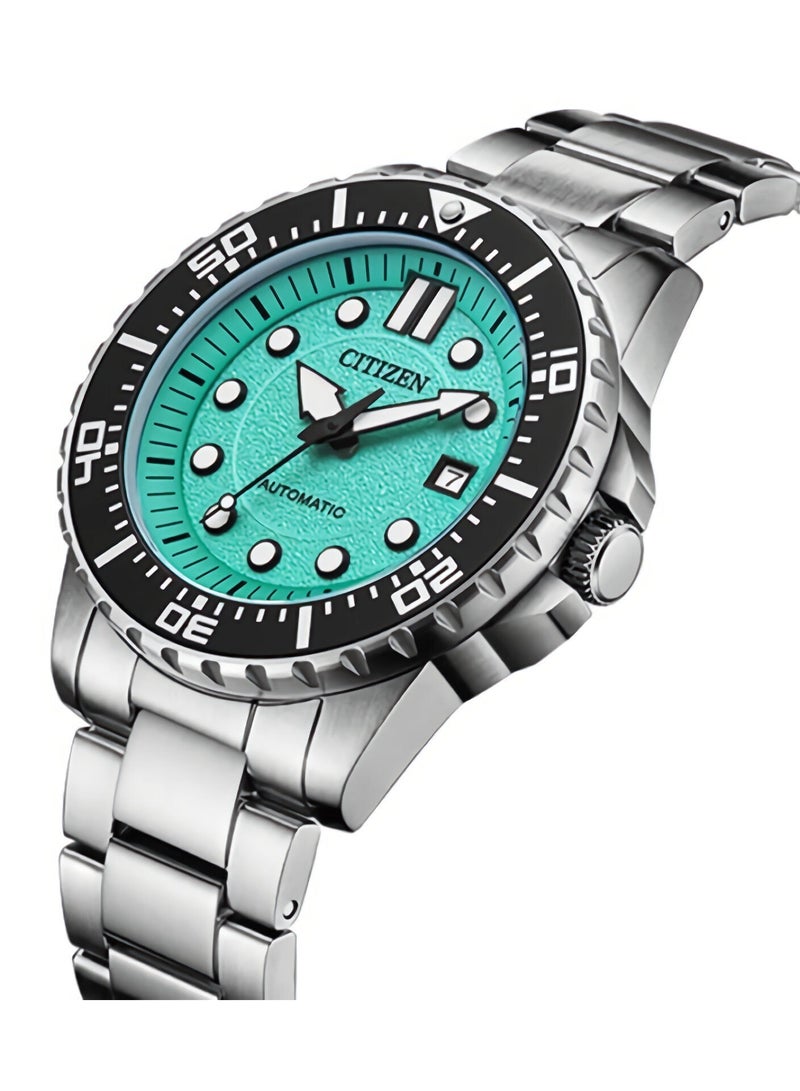 CITIZEN CITIZEN NJ0170-83X Urban Mechanical Automatic Blue Dial Men Sport Watch Citizen NJ0170-83X Cyan Dial Automatic Stainless Steel Analog Men's Dress Watch - Image 2