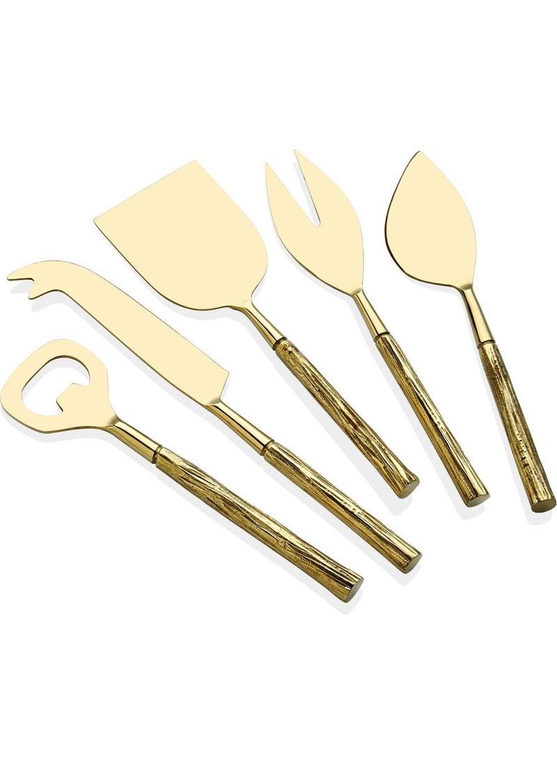 THE MIA Goldy Cheese Service Set 5 Pieces  - Image 1