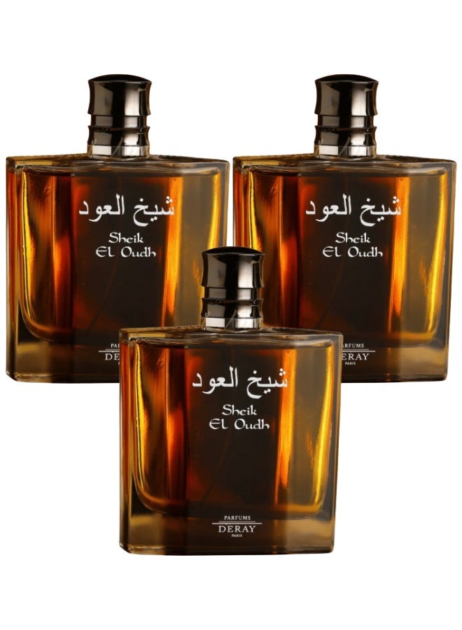 ديراي 3 قطع عطر شيخ العود 100مل - Image 1