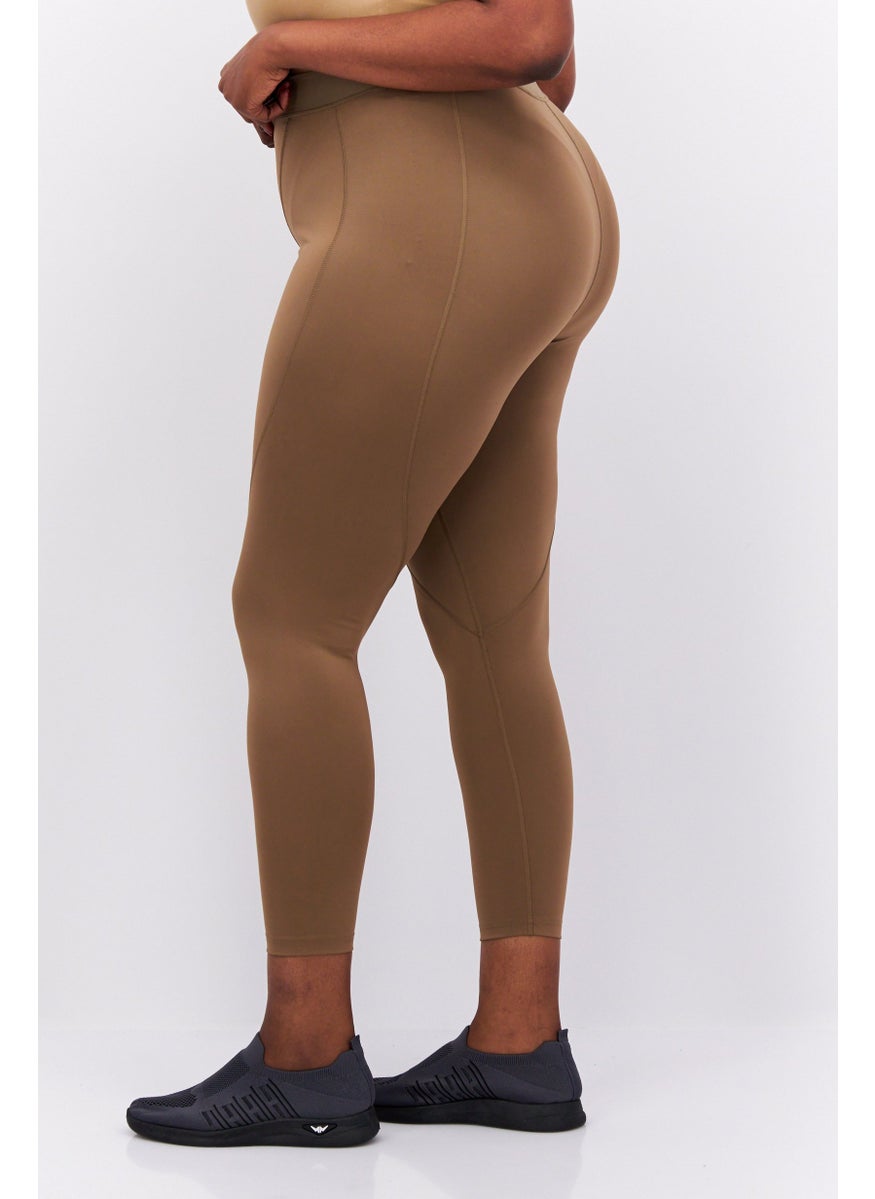 Women Plus Size Pull On Plain Tights, Dark Tan - pzsku/Z20426F975D6BC3F9D89BZ/45/_/1737295845/d77a6204-f2d2-40ed-978f-a27ba5a19f23