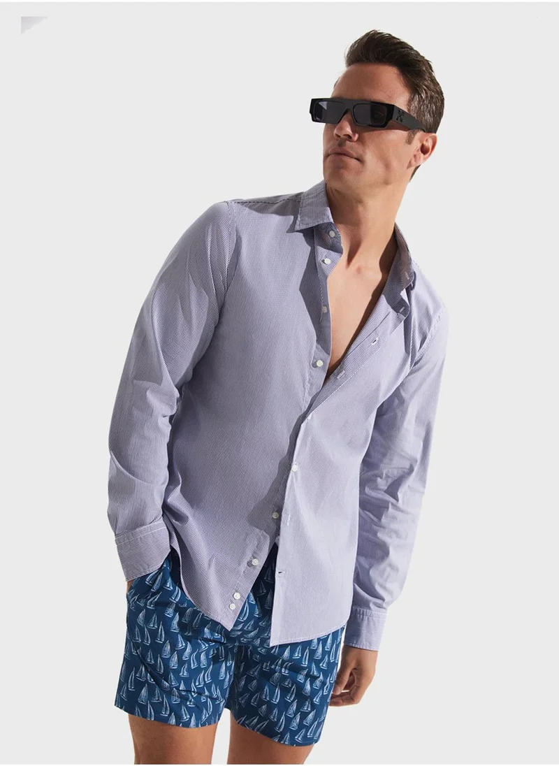 JUNE Patterned Swim Shorts