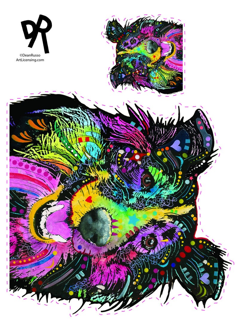 Enjoy It Dean Russo Sheltie Car Stickers, Shetland Sheepdog Decals Featuring The Artwork of Dean Russo, Outdoor Rated Vinyl Sticker Decals for Windows, Bumpers, Laptops or Crafts - 2 Pieces - Image 3