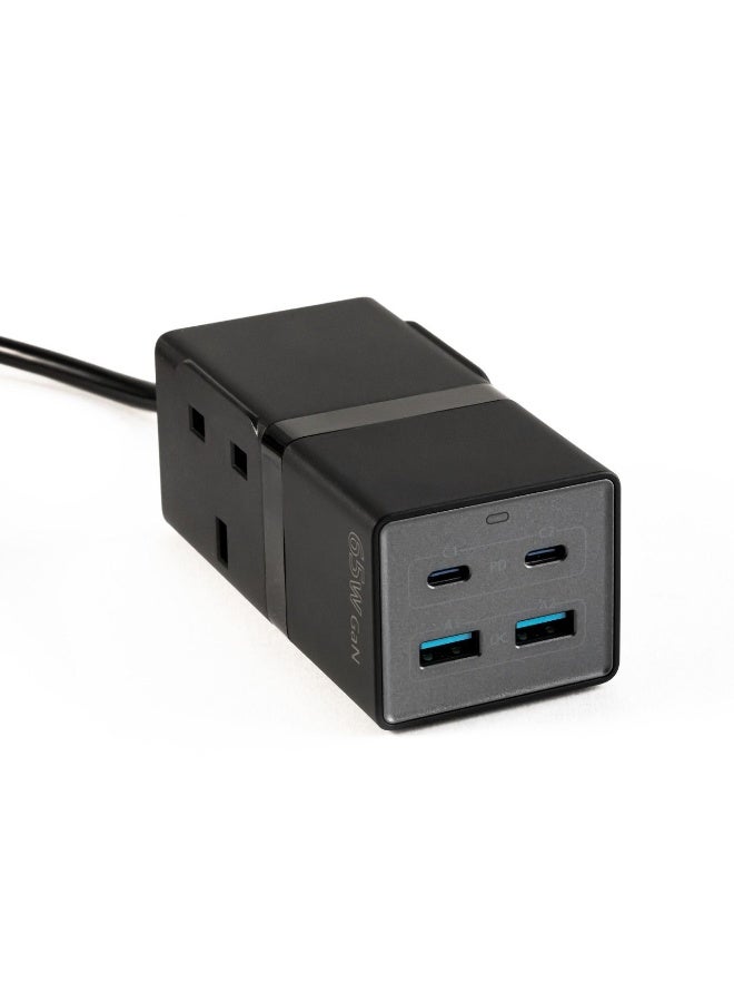 ARKTechno 65W GaN Quick Charger, 4-Port USB C Power Adapter (2x USB-C PD, 2x USB-A QC), UK Plug, Fast Charging Block for MacBook, Laptop, iPhone 15/14/13, Samsung Galaxy, iPad, Switch - Model GFH0065 - Image 2