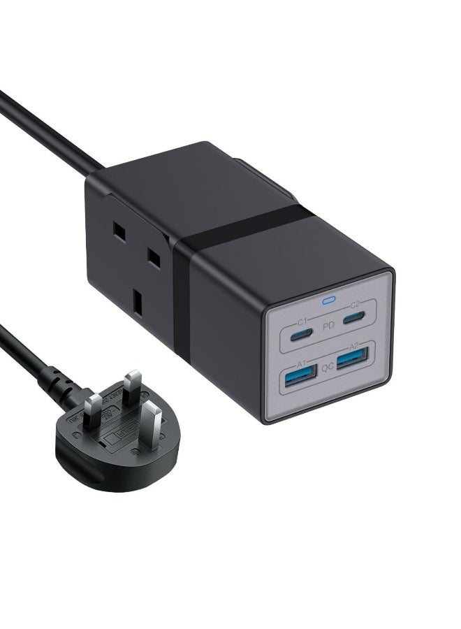 ARKTechno 65W GaN Quick Charger, 4-Port USB C Power Adapter (2x USB-C PD, 2x USB-A QC), UK Plug, Fast Charging Block for MacBook, Laptop, iPhone 15/14/13, Samsung Galaxy, iPad, Switch - Model GFH0065 - Image 3