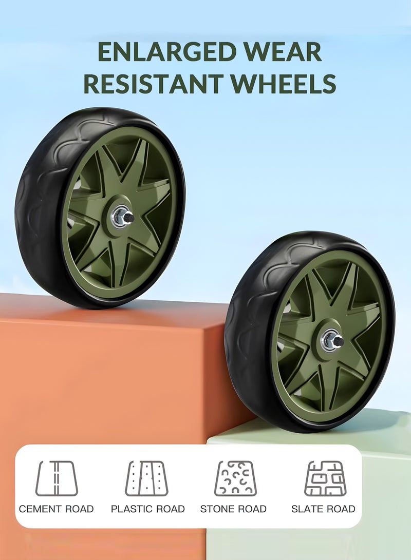 MarkedOne Toddler Toys Tricycle for Kids 3+ Years - Balance Bike with Light & Music, Strong Steel Frame, Kids Tricycle with 3 Wheels & Back Storage Basket - Perfect Ride-On Toy for Boys & Girls Parrot Green - Image 3