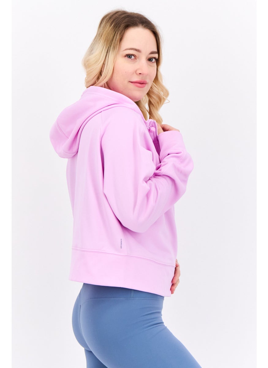 Adidas - Women Sportswear Fit Long Sleeve Training Sweatshirt, Purple - Image 1