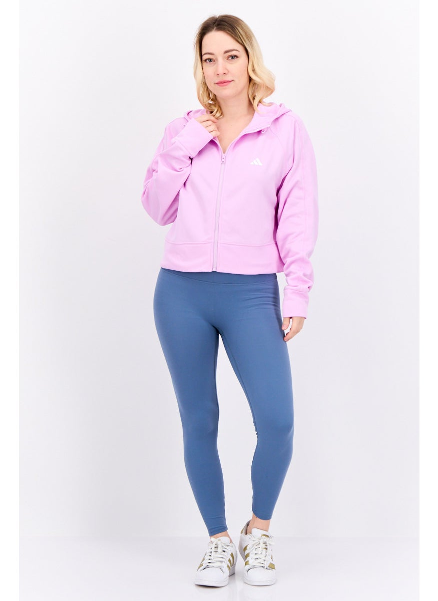 Adidas - Women Sportswear Fit Long Sleeve Training Sweatshirt, Purple - Image 1