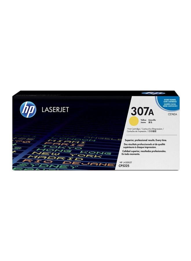 HP خرطوشة حبر أصلية 307A لطابعات ليزر جيت أصفر - Image 2