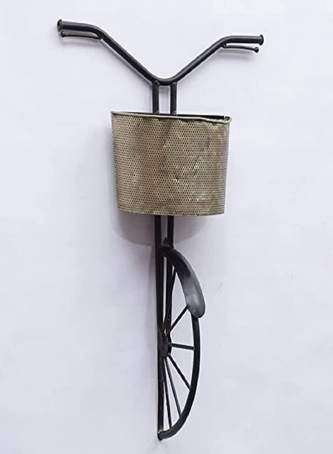 RHD |Metal Abstract Floral Art/Wall Hanging/Wall Sculpture/,(|CYCLE BASKET MIN) Perfect for Restaurant, office, café & size (15 * 5.5 * 21) - Image 3