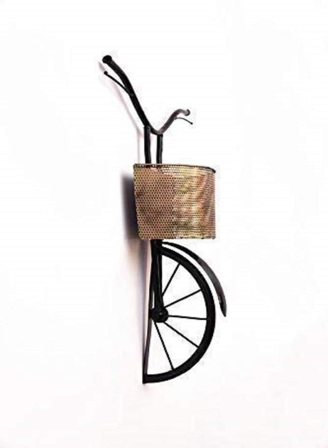 RHD |Metal Abstract Floral Art/Wall Hanging/Wall Sculpture/,(|CYCLE BASKET MIN) Perfect for Restaurant, office, café & size (15 * 5.5 * 21) - Image 5