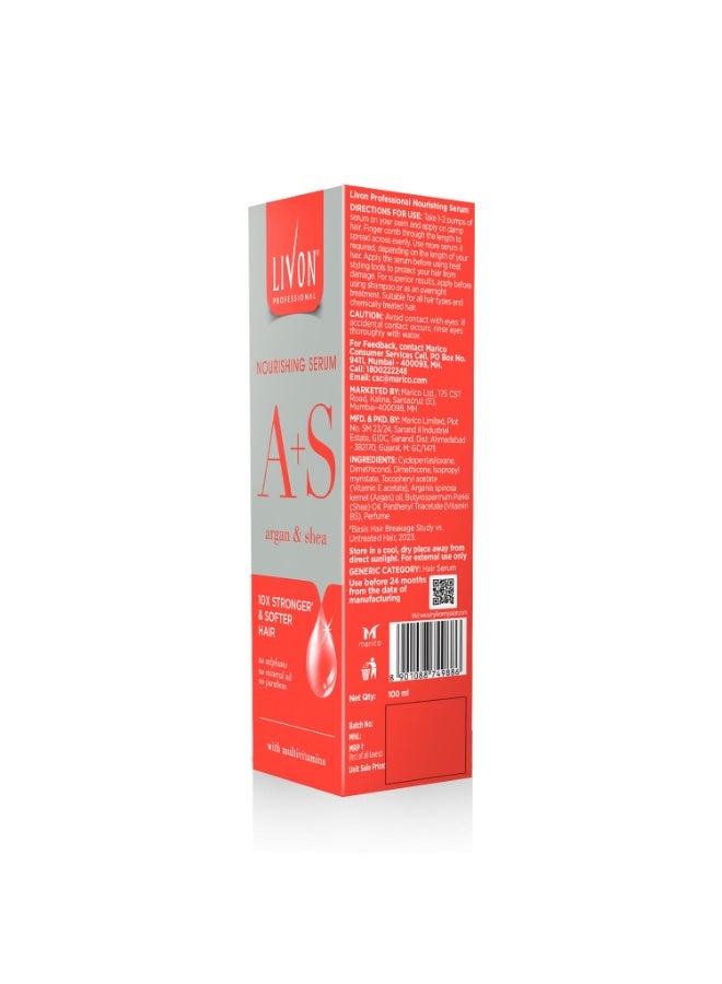 ليفون سيروم ليفون المغذي الاحترافي للنساء والرجال | غني بالأرغان والشيا والفيتامينات المتعددة | لشعر أنعم وأقوى وخالي من التجعد | خالٍ من البارابين والكبريتات والزيوت المعدنية | لجميع أنواع الشعر | ١٠٠ مل - Image 4