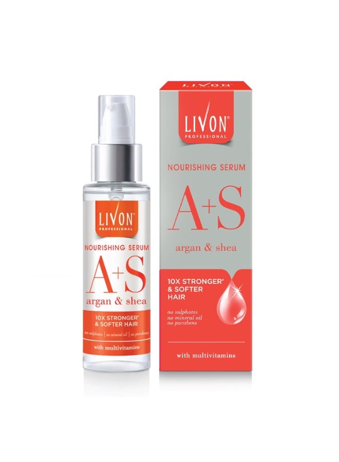 ليفون سيروم ليفون المغذي الاحترافي للنساء والرجال | غني بالأرغان والشيا والفيتامينات المتعددة | لشعر أنعم وأقوى وخالي من التجعد | خالٍ من البارابين والكبريتات والزيوت المعدنية | لجميع أنواع الشعر | ١٠٠ مل - Image 1